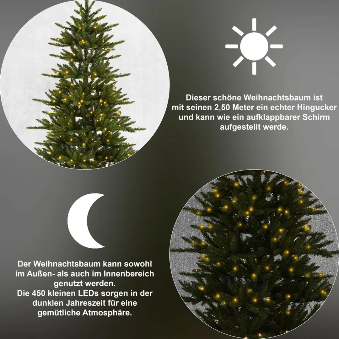 Star Trading Minnesota Kunstkerstboom 250cm - 450 Warm Witte LEDs IP44 - afbeelding 6 van 6