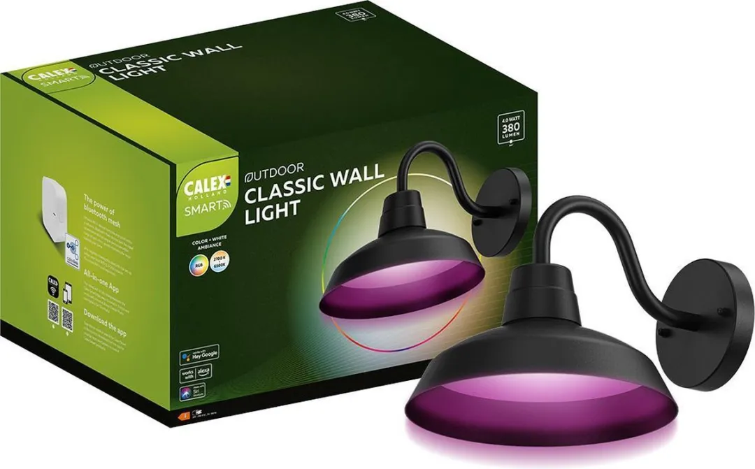 Calex Smart Outdoor LED Wandlamp RGBW 4.5W