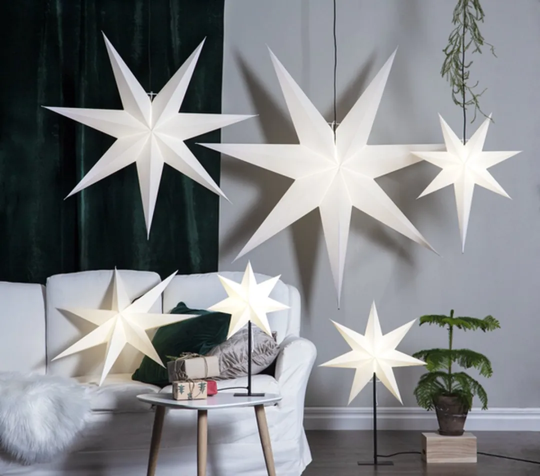 Star Trading Paper Star Frozen Lichtdecoratie - 140cm