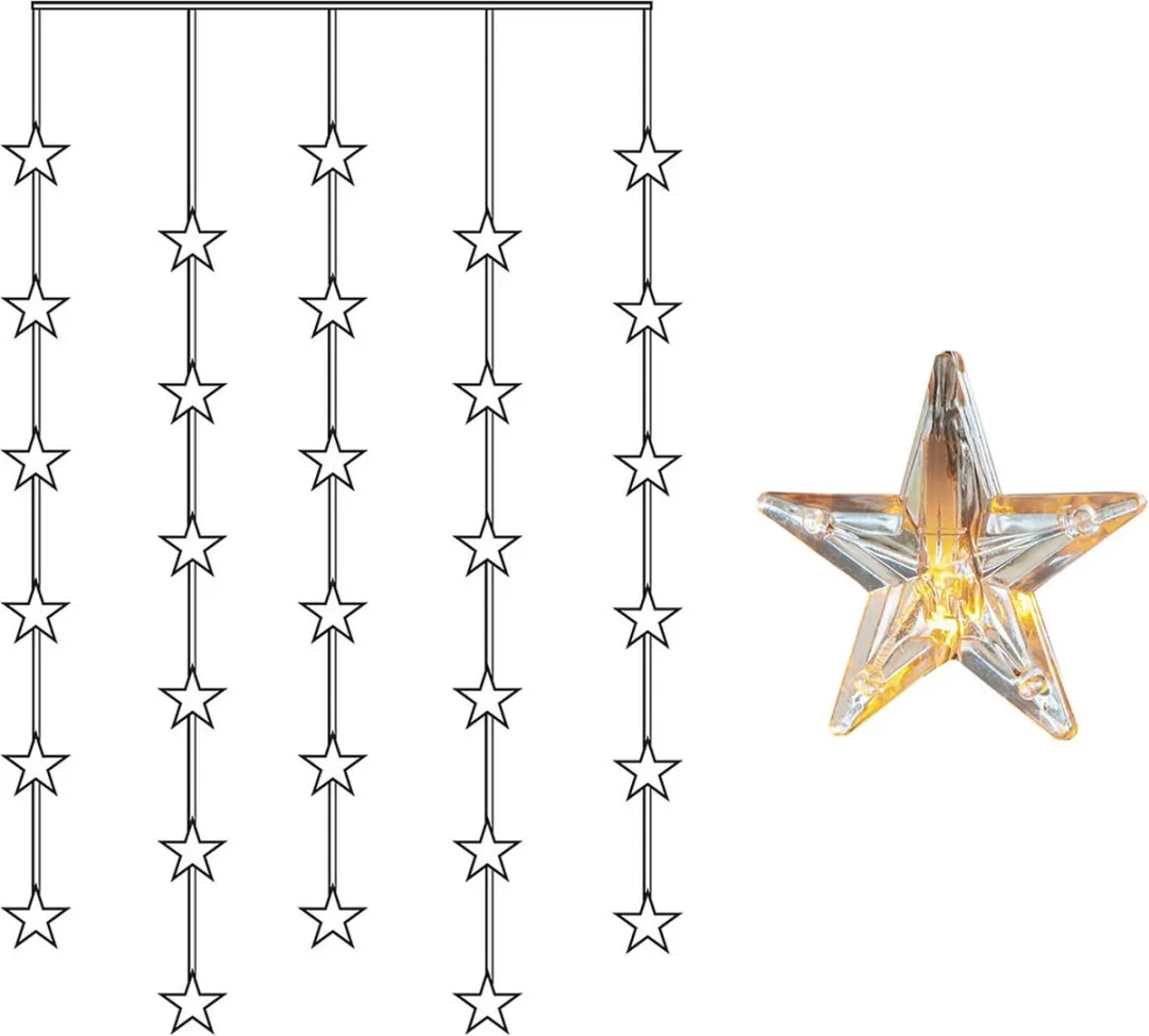 Star Trading LED-lichtgordijn Star Curtain 30 LED