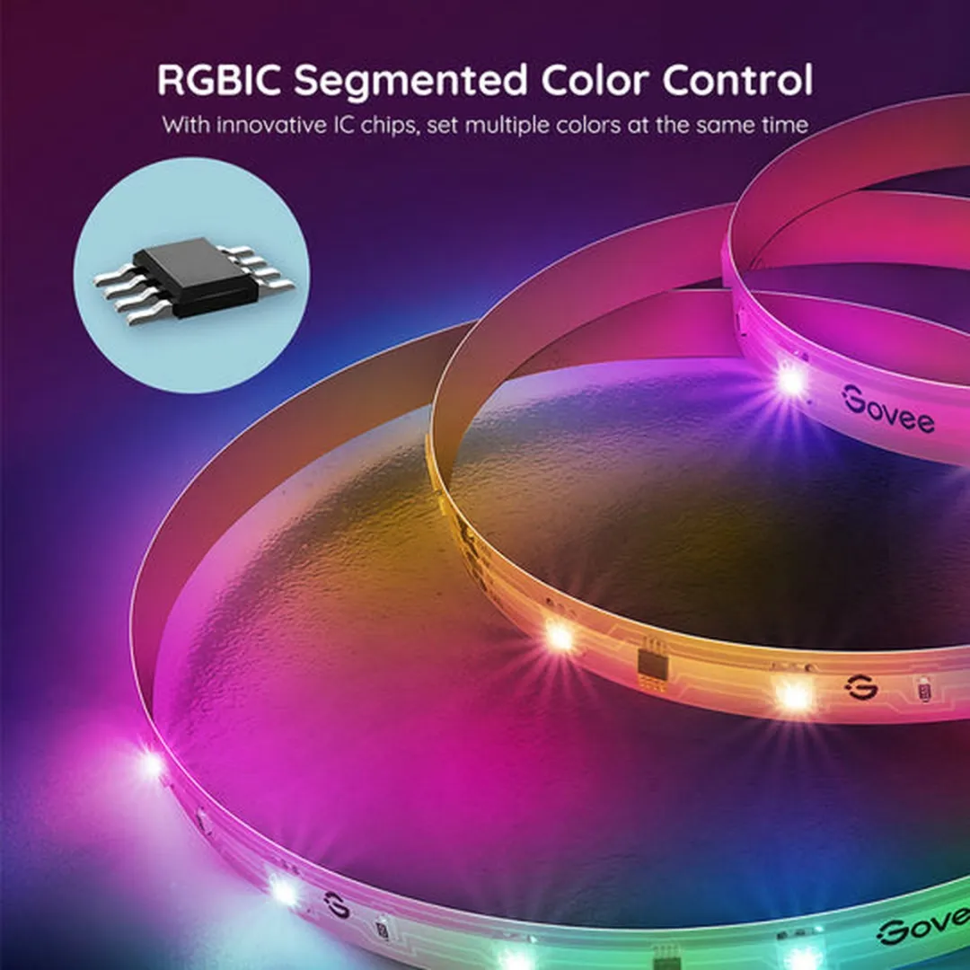 Govee Slimme RGBIC LED Strip 5m - Wit