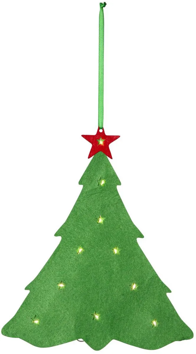 Star Trading Merry Kerstboom Vilt 10 LED