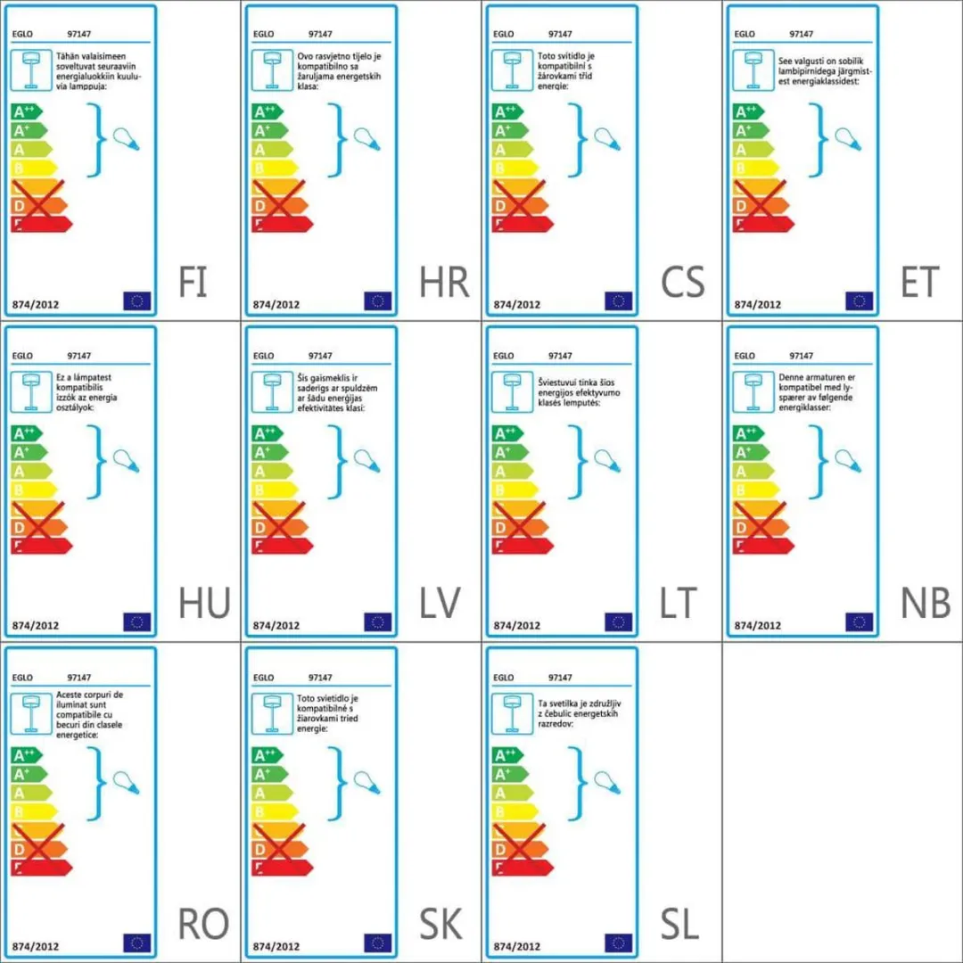 Eglo Caldiero Vloerlamp - Antraciet/Wit - afbeelding 6 van 6