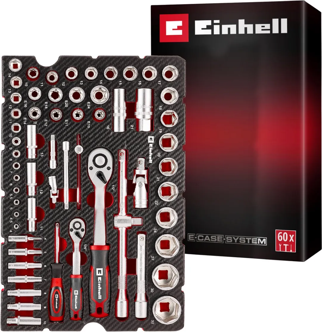 Einhell Stecknuss & Ratschen-Set 60-delig