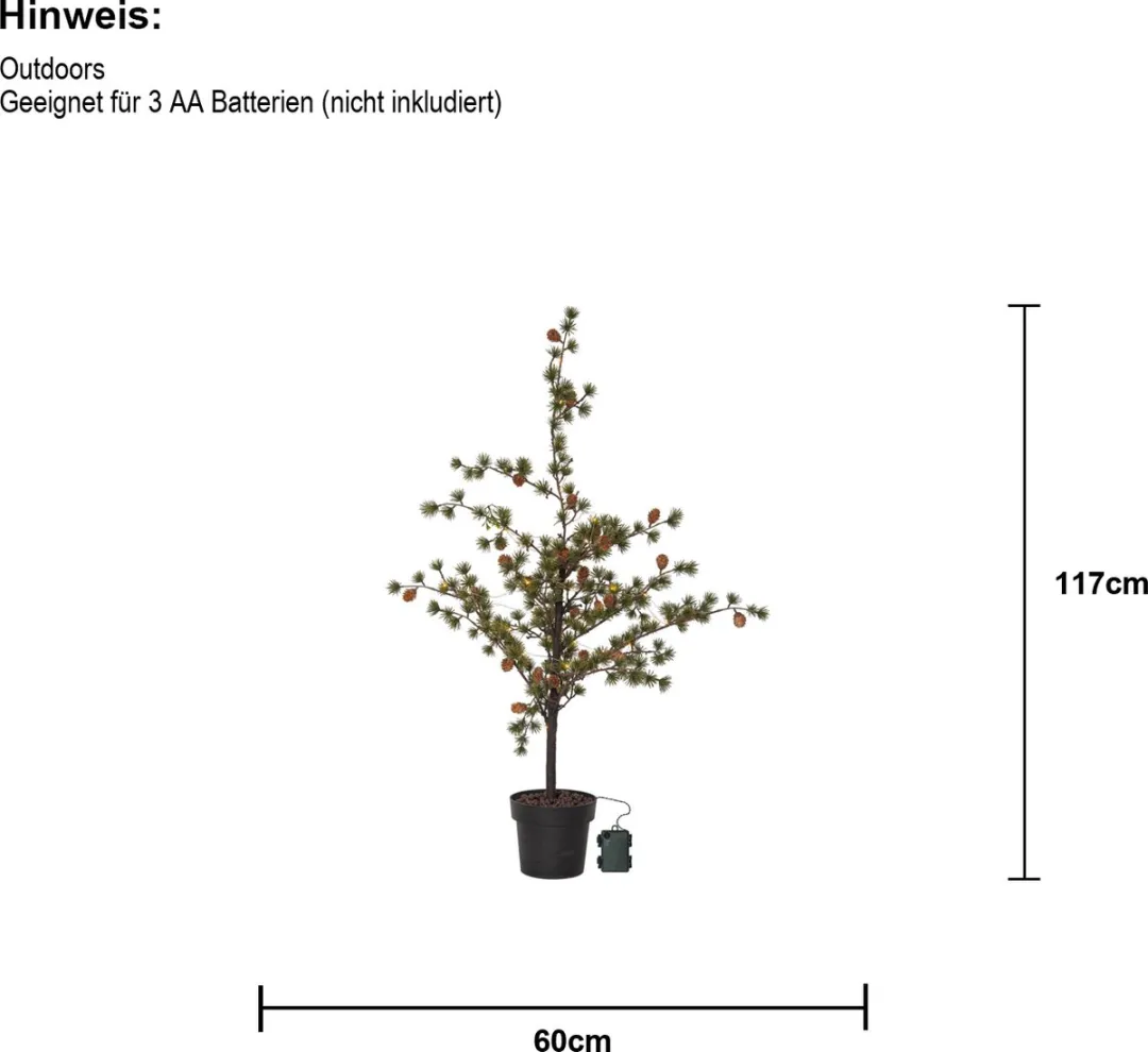 Star Trading Tree Larix Lichtdecoratie - 40 LED Warm Wit - afbeelding 4 van 6