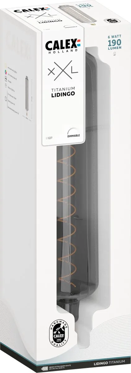Calex Lidingo Ø95 E27 Warm Wit Licht 190 Lumen - Rookglas - afbeelding 5 van 6