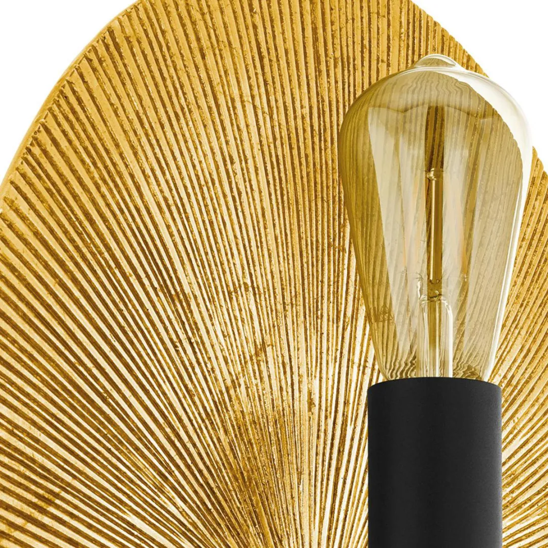 Eglo Gascueria Wandlamp Ø30cm - E27 - Goud/Zwart
