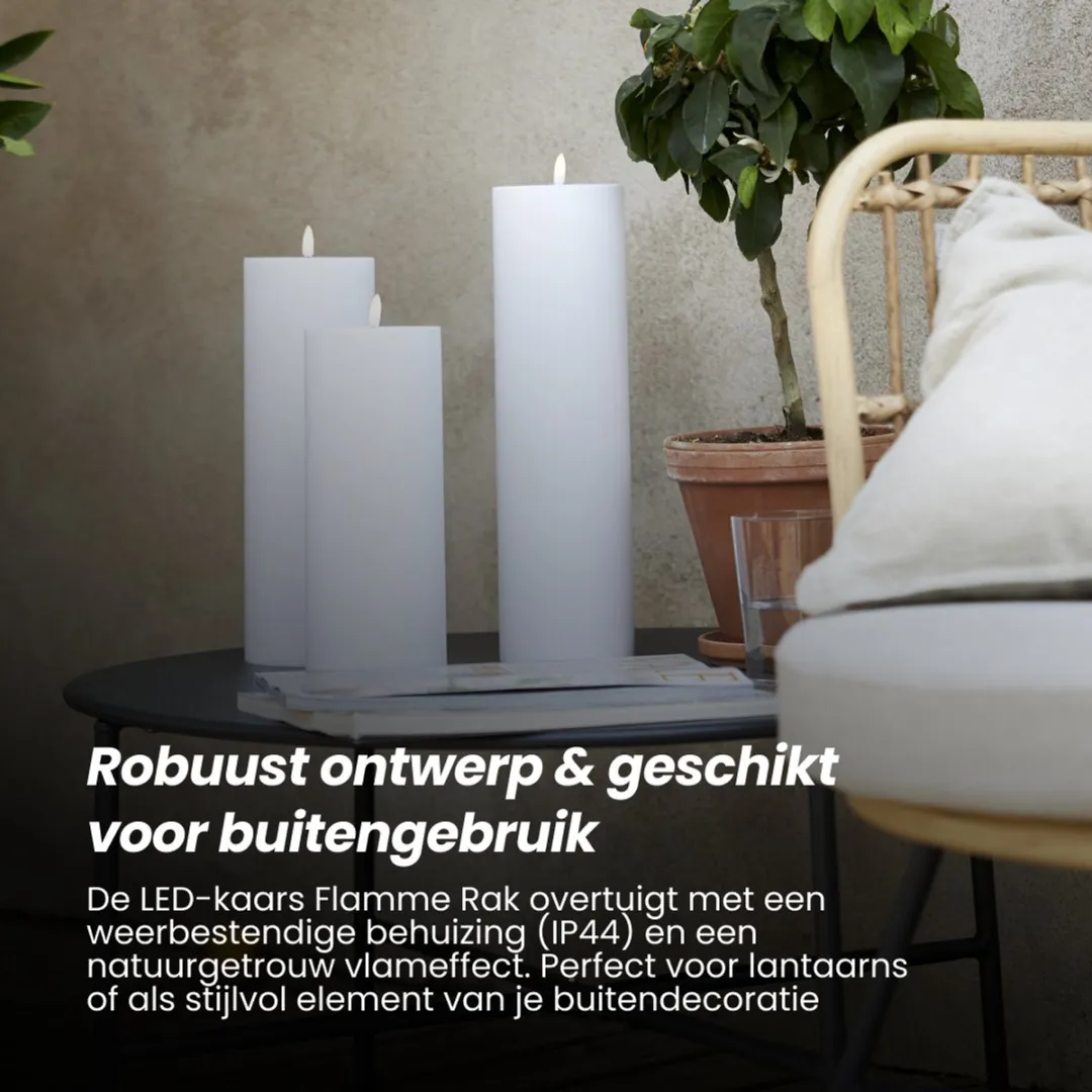 Star Trading LED Buitenkaars - Realistisch Vlameffect - 6-Uurs Timer