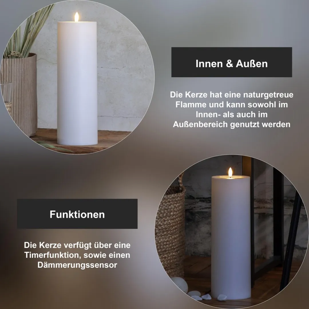 Star Trading LED Buitenkaars - Realistisch Vlameffect - 6-Uurs Timer - afbeelding 6 van 6