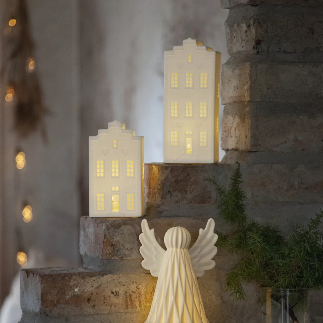 Star Trading Lichtgevende Engel Vinter Kerstlampje - Warm wit - 19cm - afbeelding 3 van 6