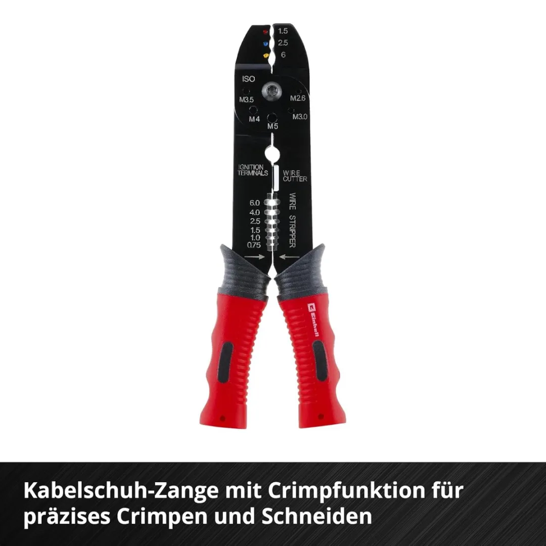 Einhell 6-delige Gereedschapset 299-delig - Werkplaatstrolley