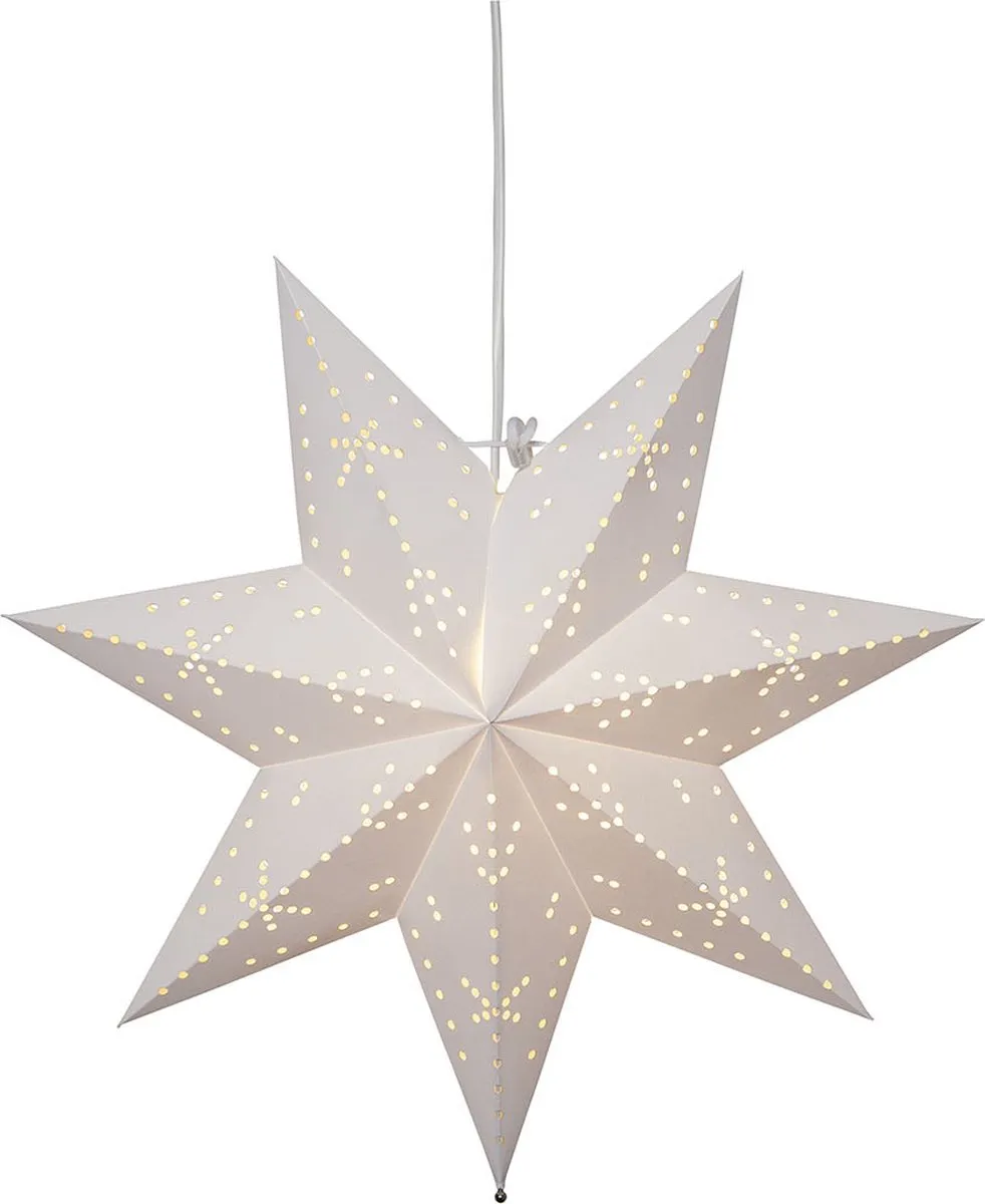 Star Trading White Paper Star Classic 7-puntig E14 Ø45cm