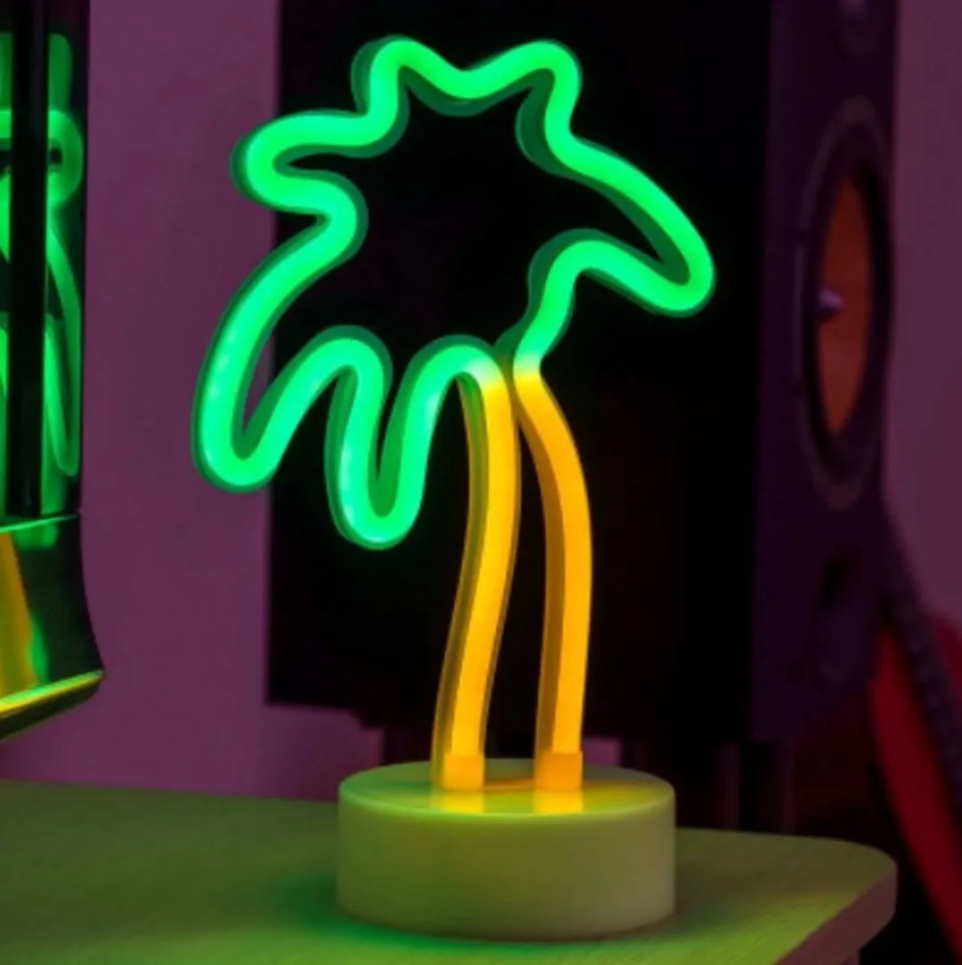 Konstsmide Palmboom Decoratie - Groen/Geel Licht - 10cm - 2.5W - Timer - afbeelding 4 van 4