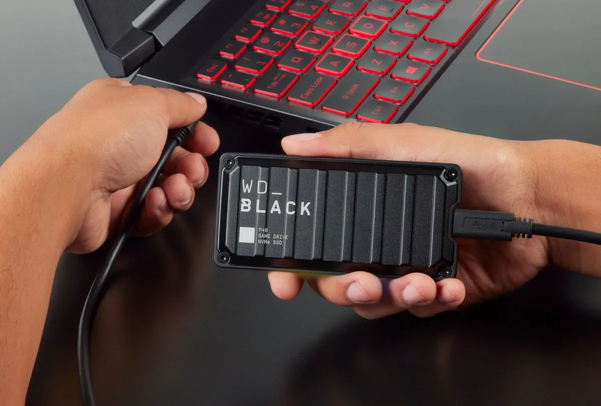 Western Digital BLACK P40 WDBAWY0010BBK-WESN Externe SSD 1TB
