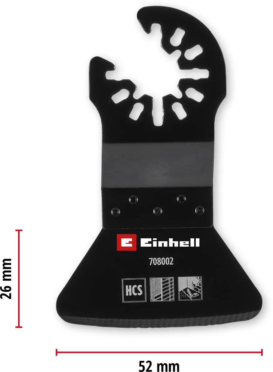 Einhell Vaste Schraper 52mm - Koolstofstaal - afbeelding 6 van 6