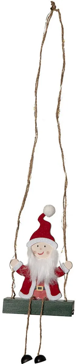 Star Trading Santa Lichtgevende Kerstman Hout 50cm