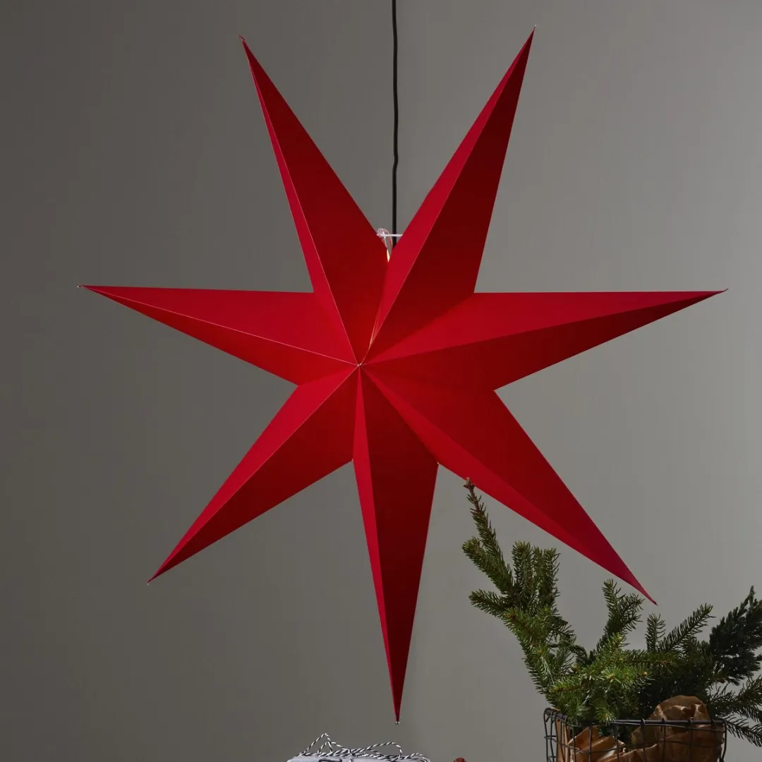 Star Trading Papierster Rozen 100cm - Rood