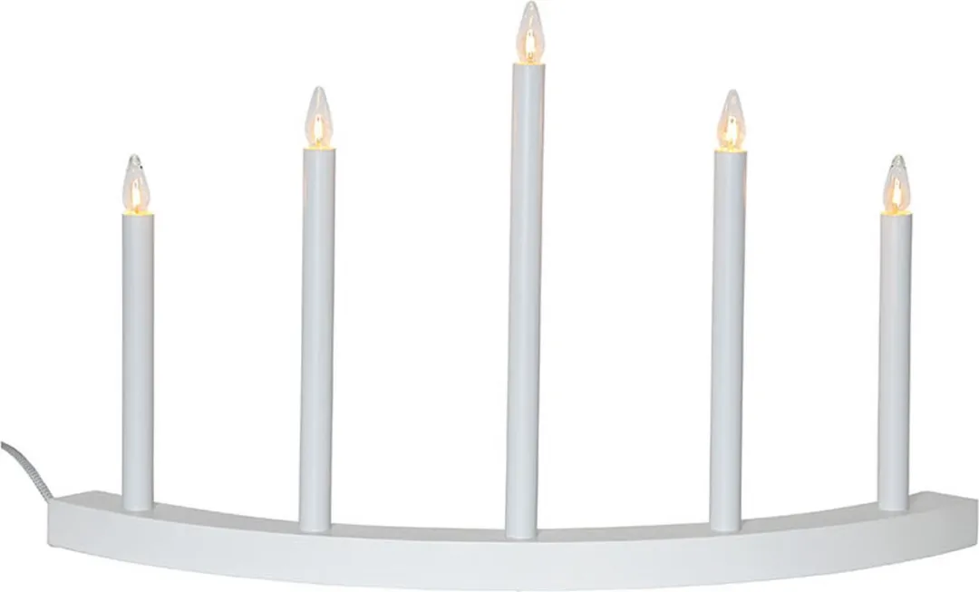 Star Trading Accent Houten Boog 5-lamps E10 Warm Wit