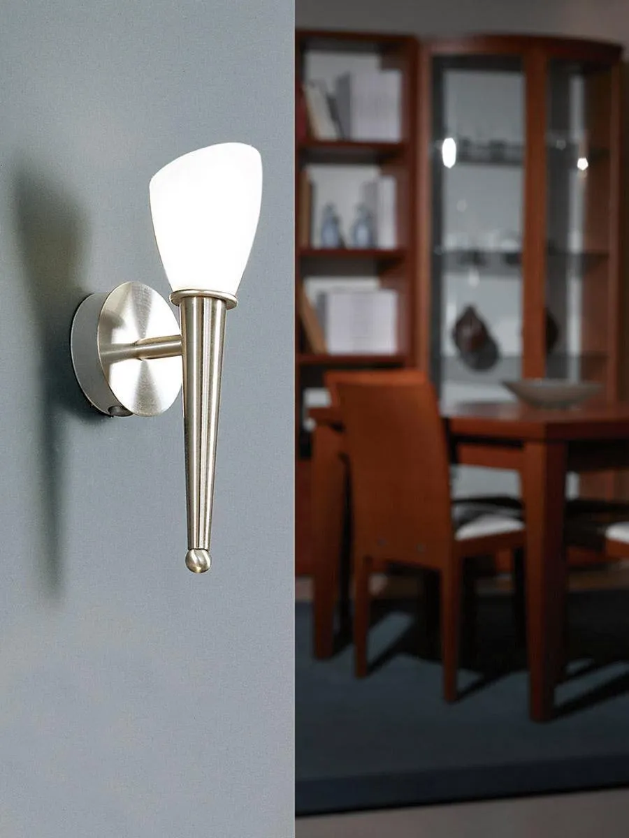 Eglo Mara 2 Wandlamp 1 Licht - Nikkel-Mat