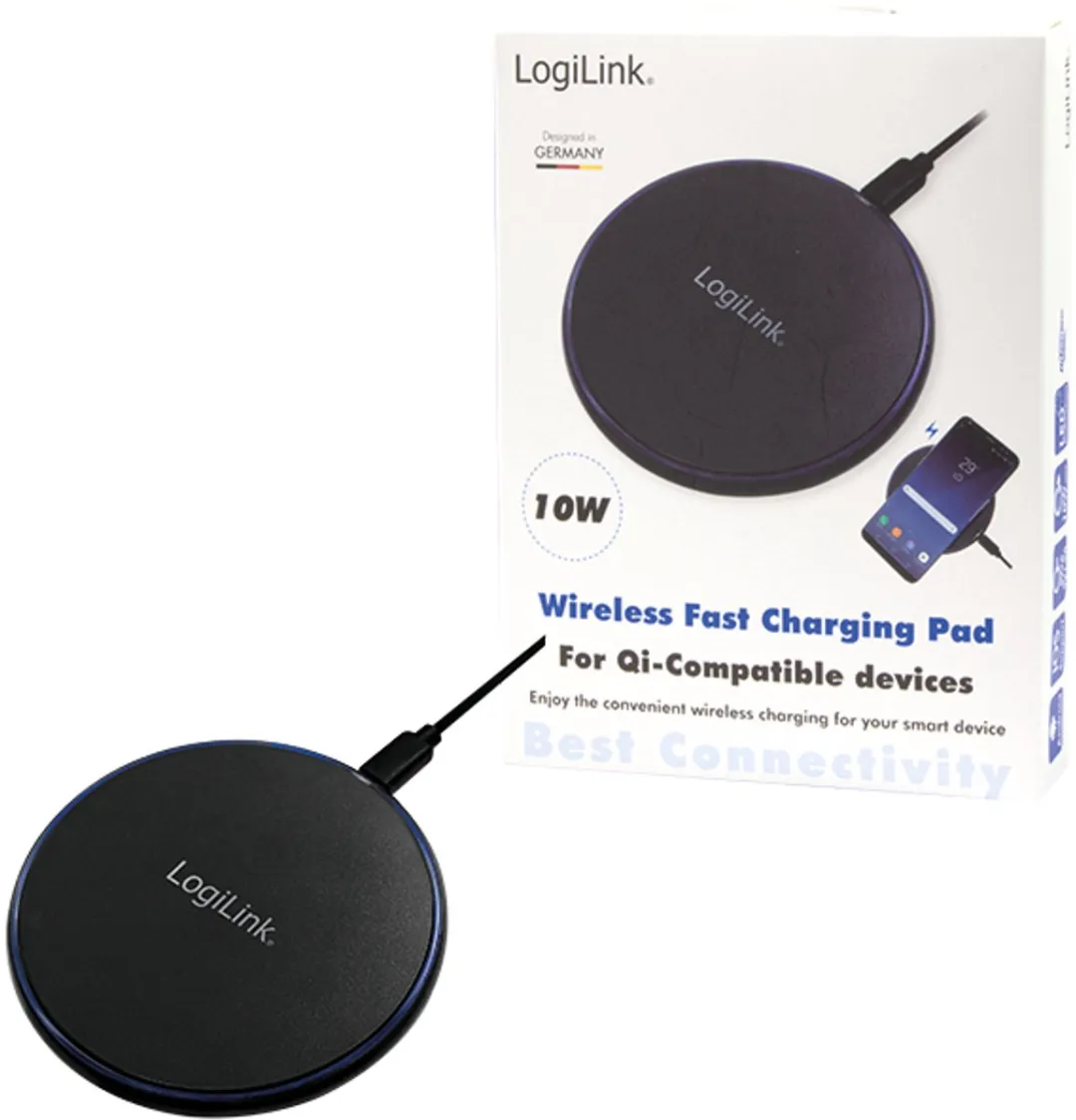 Logilink PA0178 Draadloos Oplader - USB Snel Opladen - Zwart - afbeelding 3 van 6