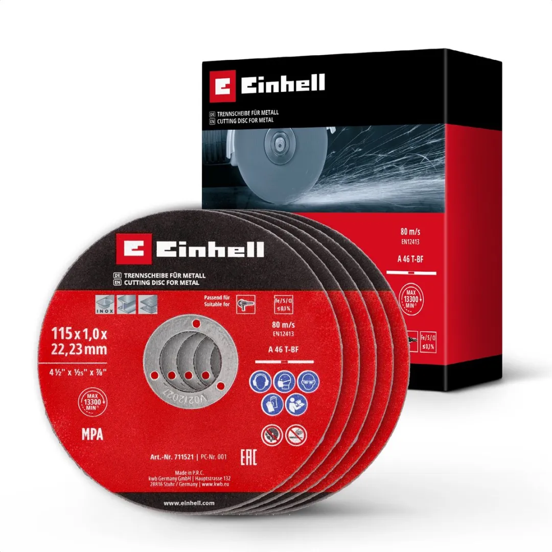 Einhell 5-delige Metaal Slijpschijven Set Ø115mm