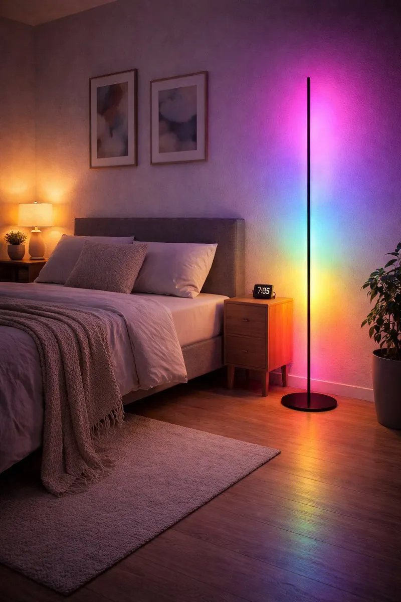 Philips RGBIC Ambient Vloerlamp 142cm - Zwart