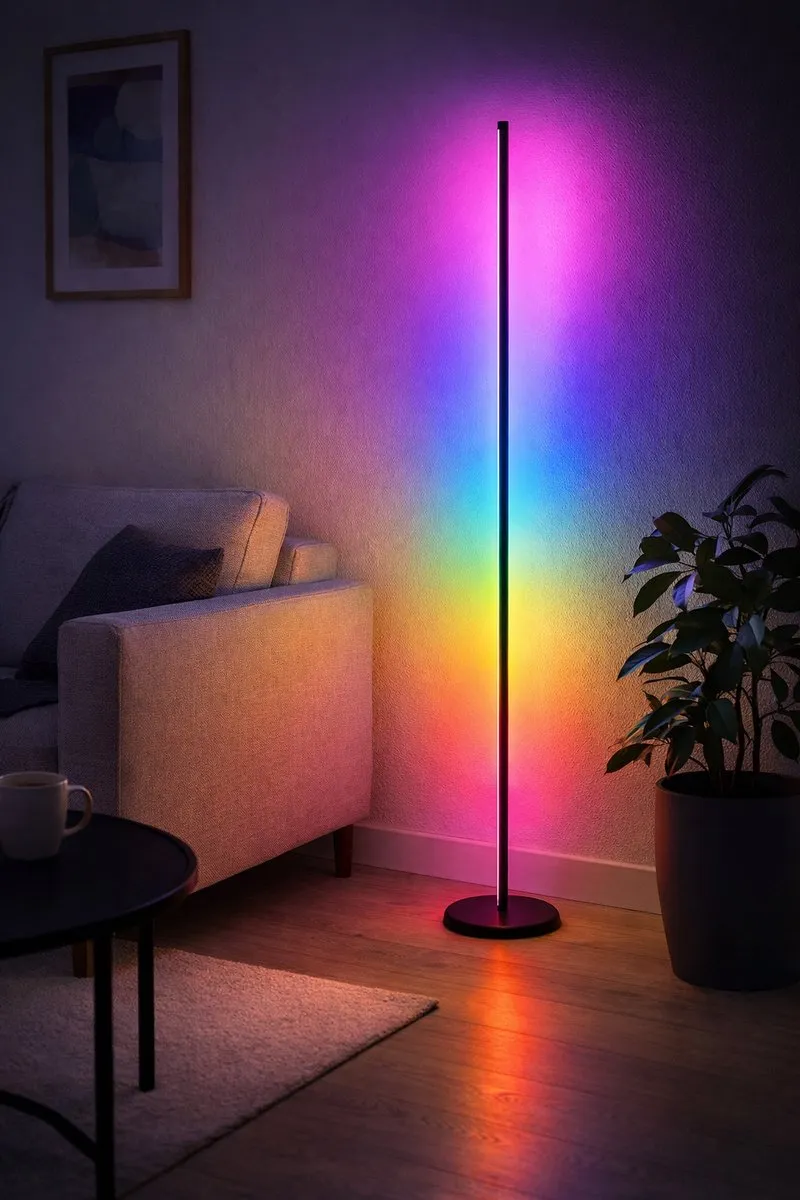 Philips RGBIC Ambient Vloerlamp 142cm - Zwart