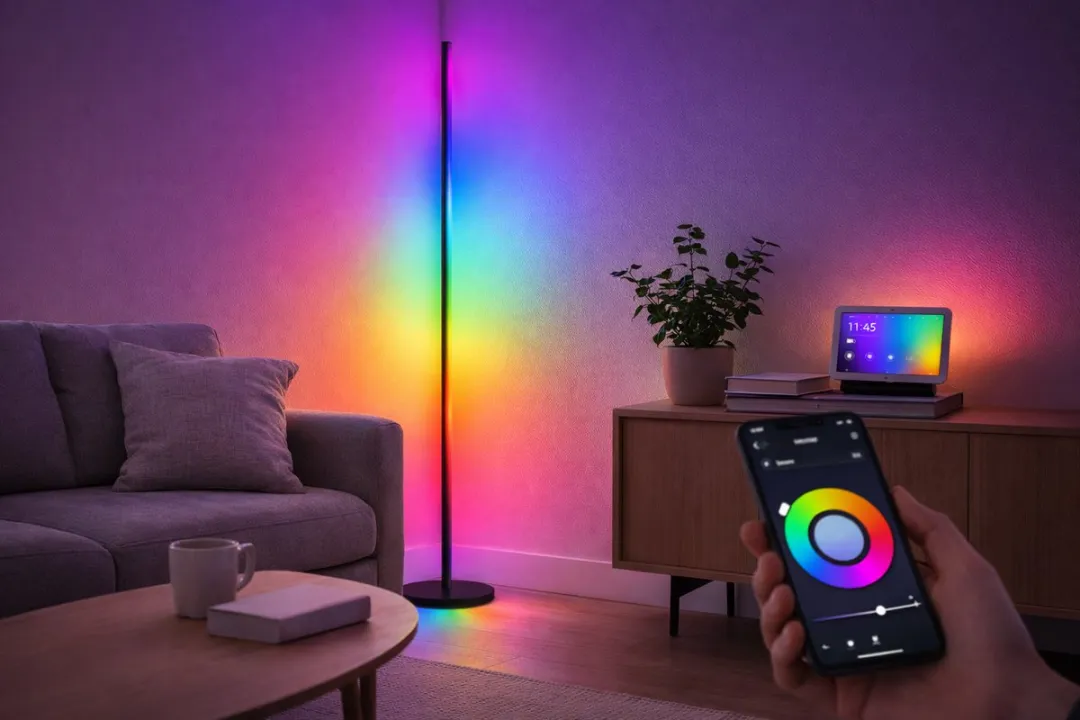 Philips RGBIC Ambient Vloerlamp 142cm - Zwart