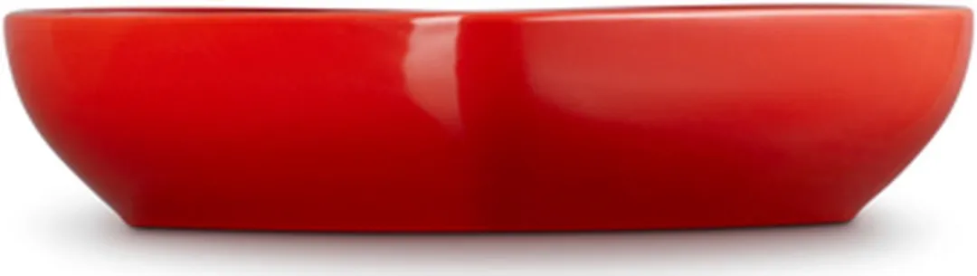 Le Creuset Diep Bord Hart - Kersenrood