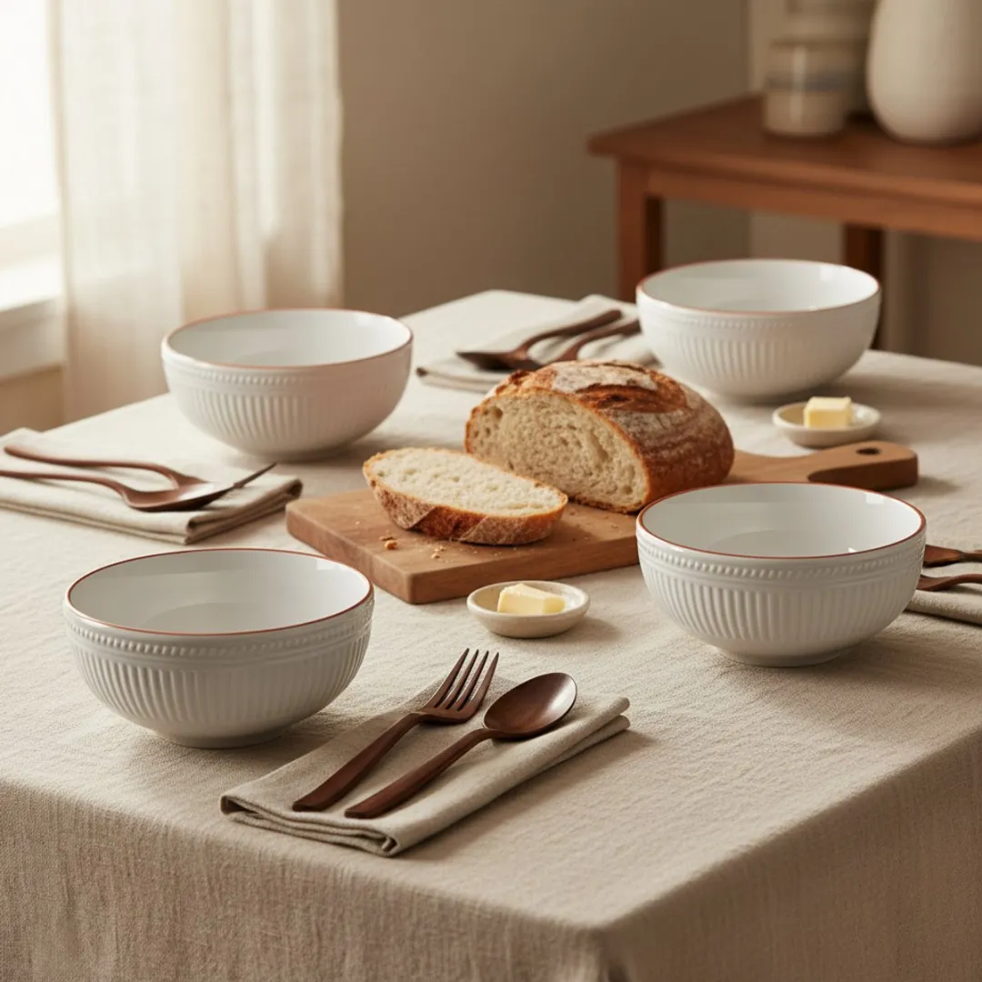 Cookinglife Stratton Soepkommen - 6 Stuks - Ø15cm - Wit