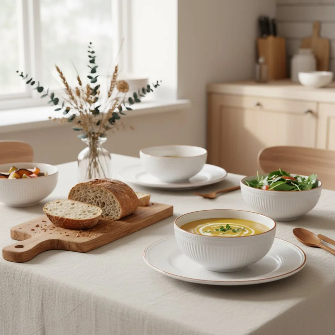 Cookinglife Stratton Soepkommen - 6 Stuks - Ø15cm - Wit