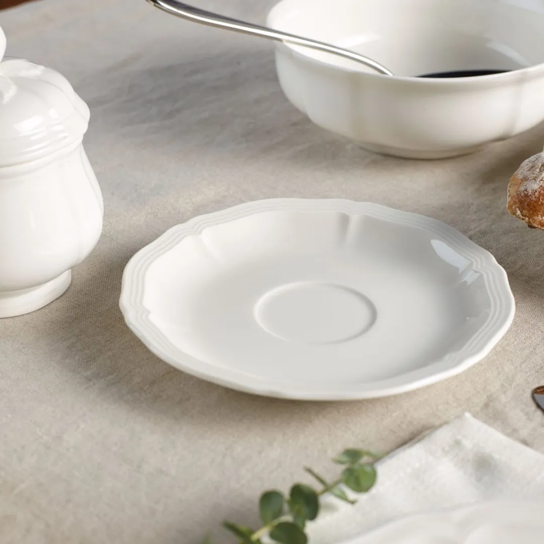 Villeroy & Boch Manoir Kaffeeservice 18-delig - 6 Personen - Wit