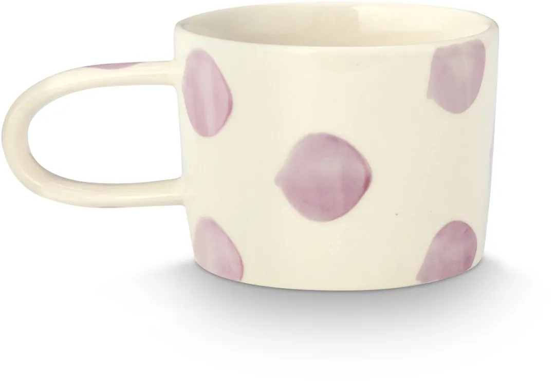 vtwonen Mokken Lila Stippen - 355ml - Set van 2
