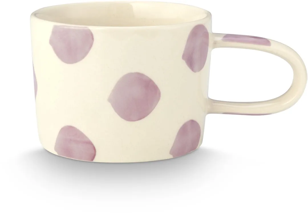 vtwonen Mokken Lila Stippen - 355ml - Set van 2