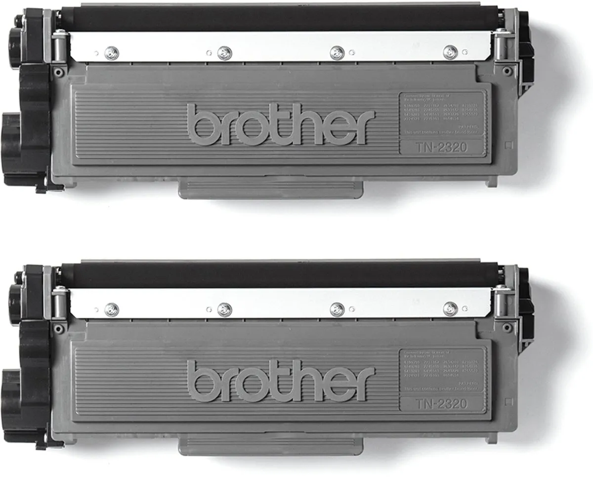 Brother TN-2320TWIN Tonercartridges - 2 Stuks - Zwart