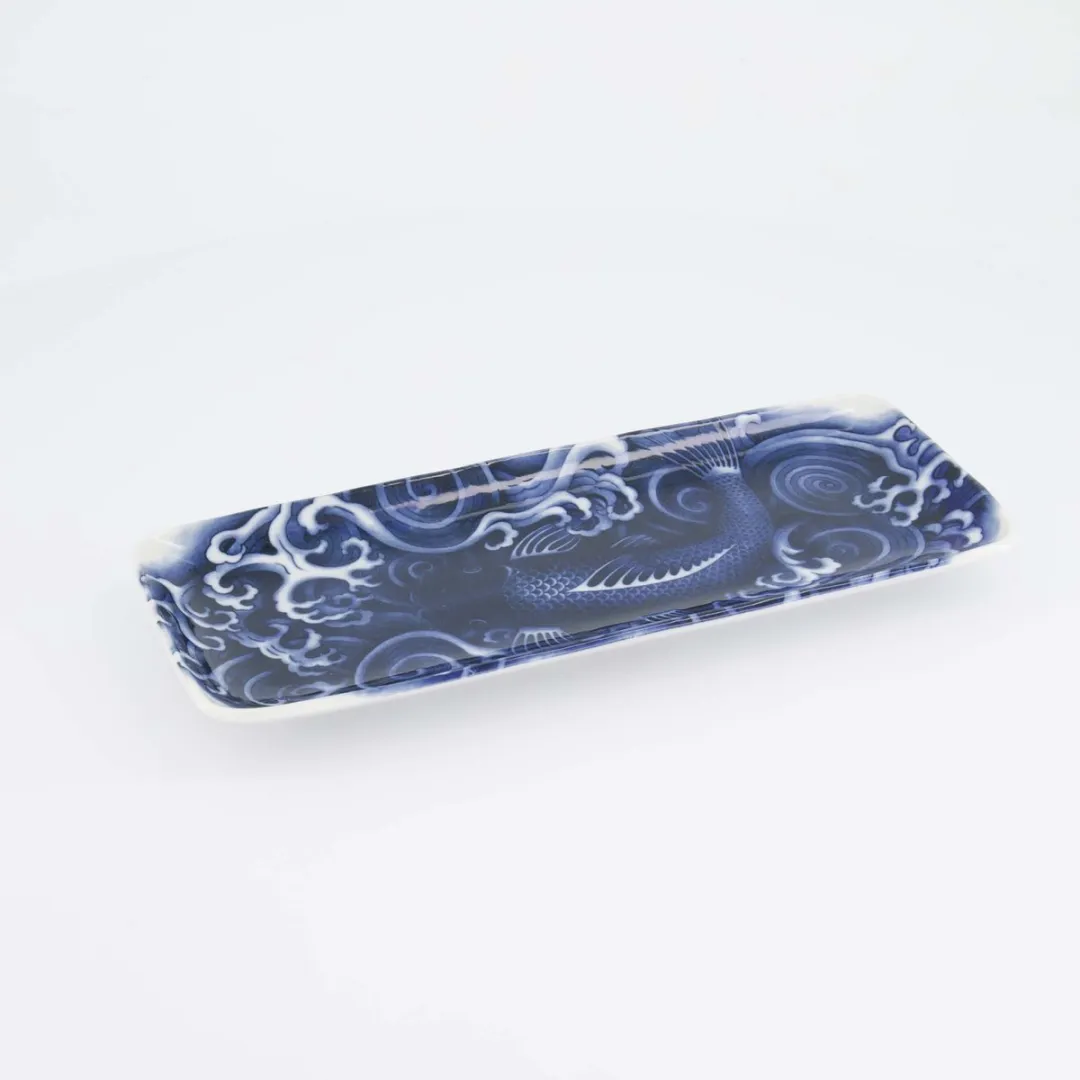 Tokyo Design Studio Japonism Carp Bord - Blauw