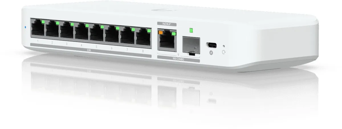 Ubiquiti UniFi USW-FLEX-2.5G-8 Switch 8x 2.5G Ethernet - Wit