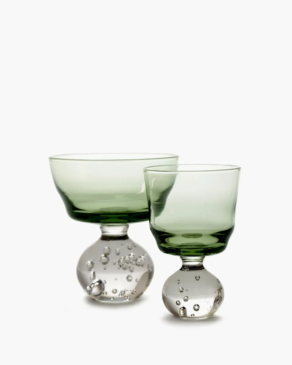 Serax Bela Silva Eternal Snow Waterglas S - Groen - 6 Stuks
