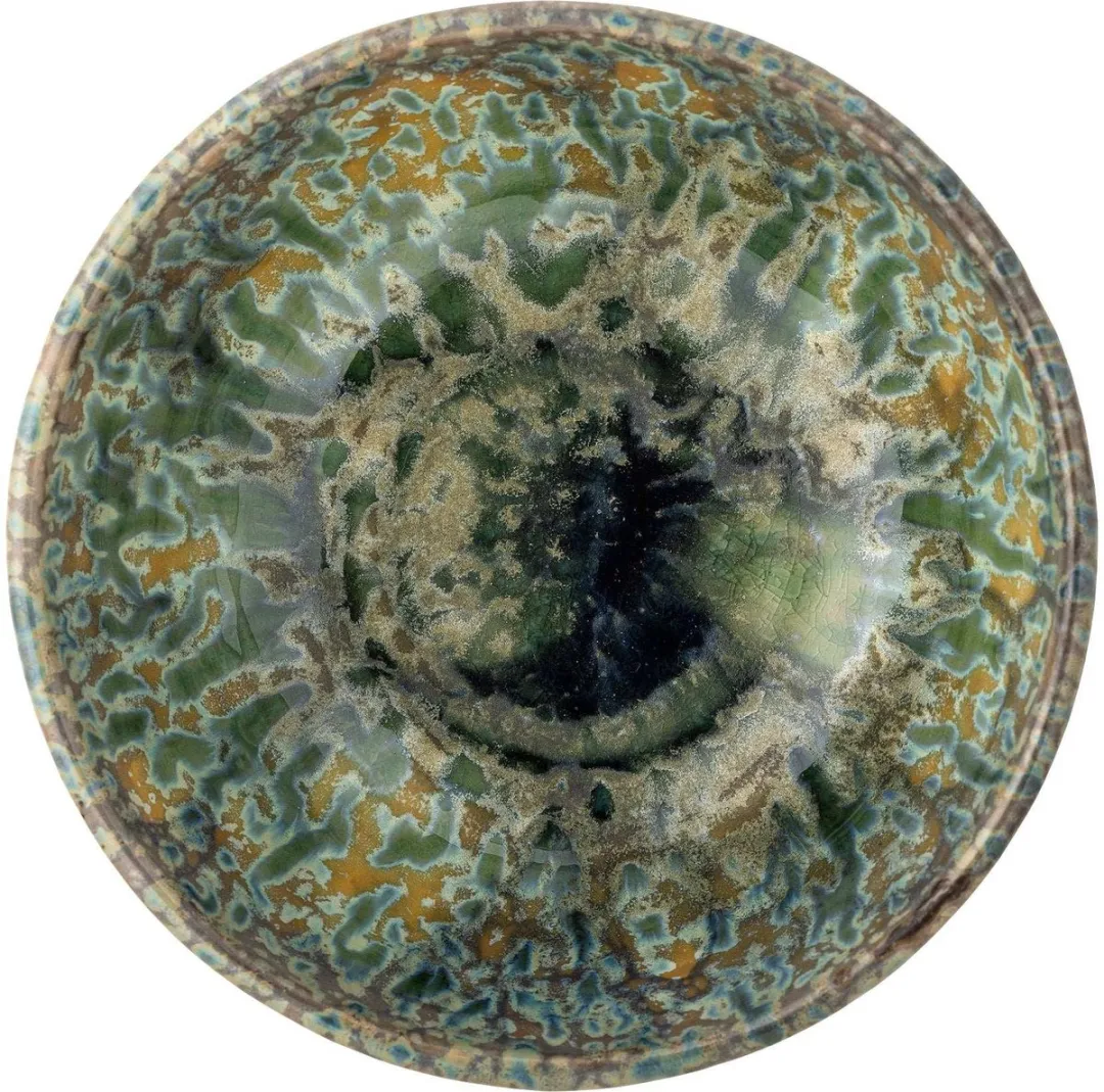 Bloomingville Milani Schaal Aardewerk - 14cm - Groen