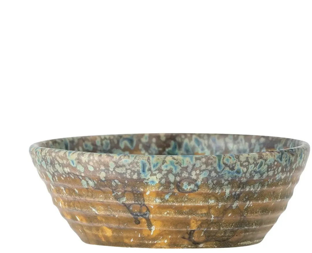 Bloomingville Milani Schaal Aardewerk - 14cm - Groen - afbeelding 6 van 6