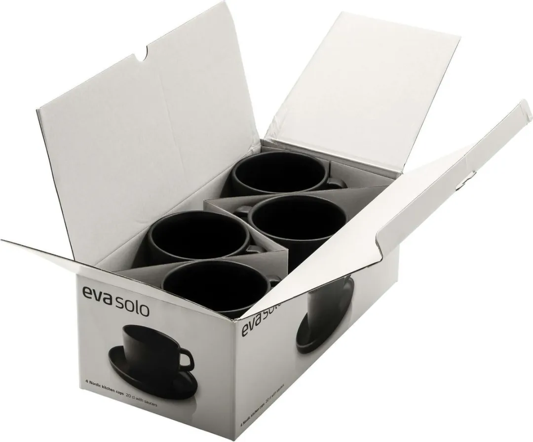 Eva Solo Nordic Kitchen Kop & Schotel 200ml - Aardewerk - Zwart