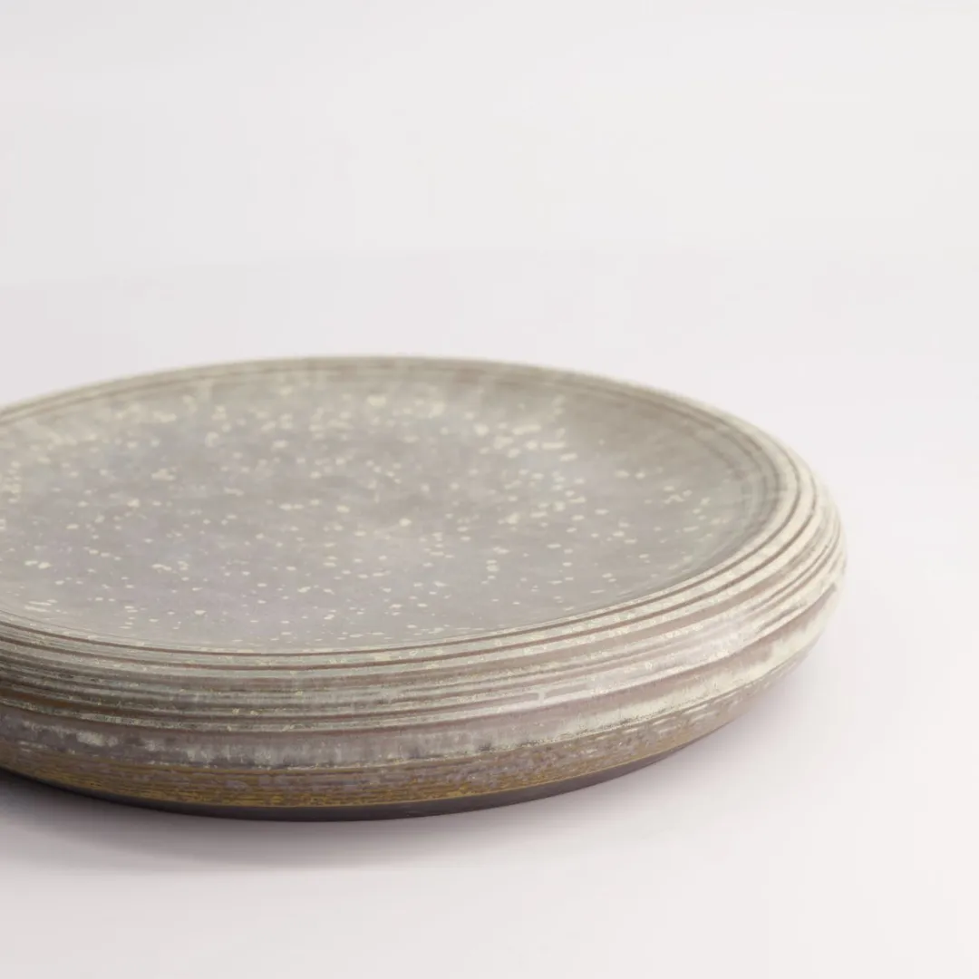 Tokyo Design Studio Gold Sand Schaal - Grijs/Goud 24x5cm