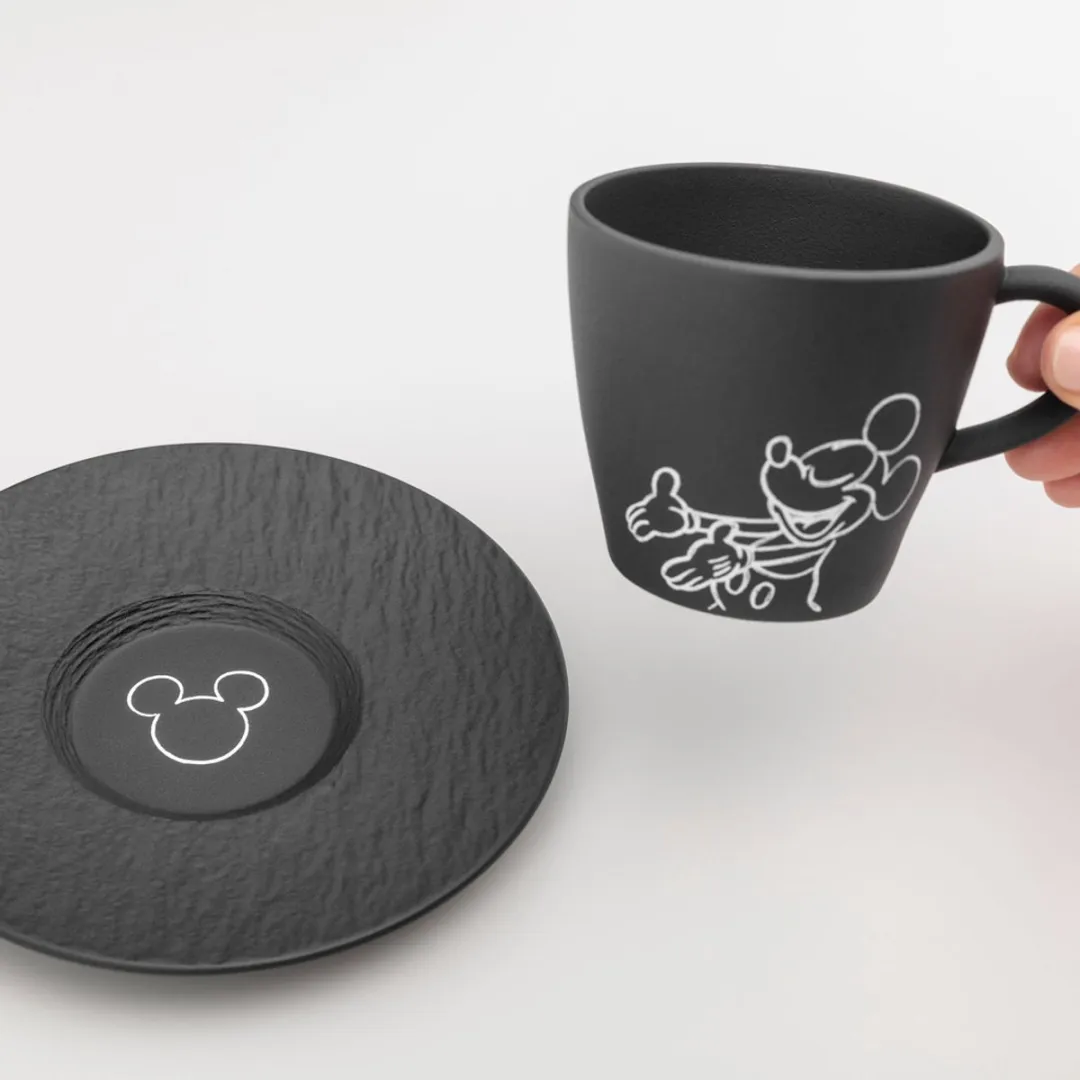 Villeroy & Boch Manufacture Rock Koffietassen Mickey Mouse - 160ml - 6 Stuks