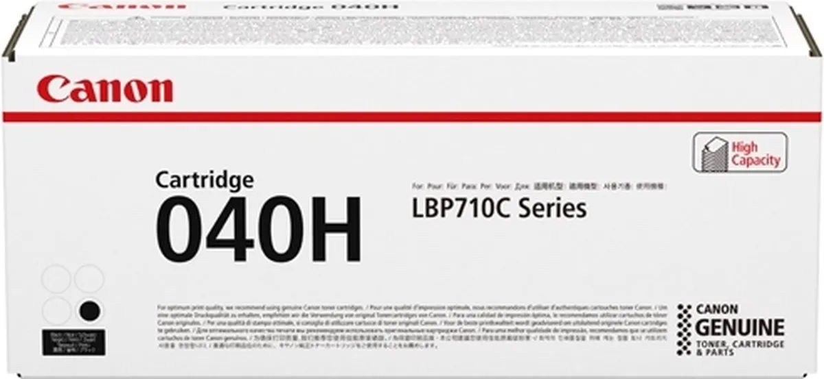 Canon 040H Tonercartridge Zwart