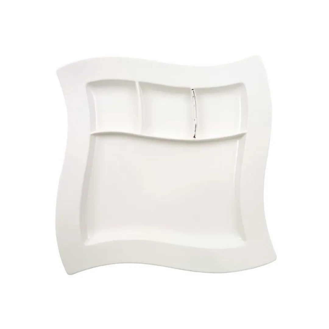Villeroy & Boch NewWave Fonduebord 27x27cm - Wit - afbeelding 6 van 6