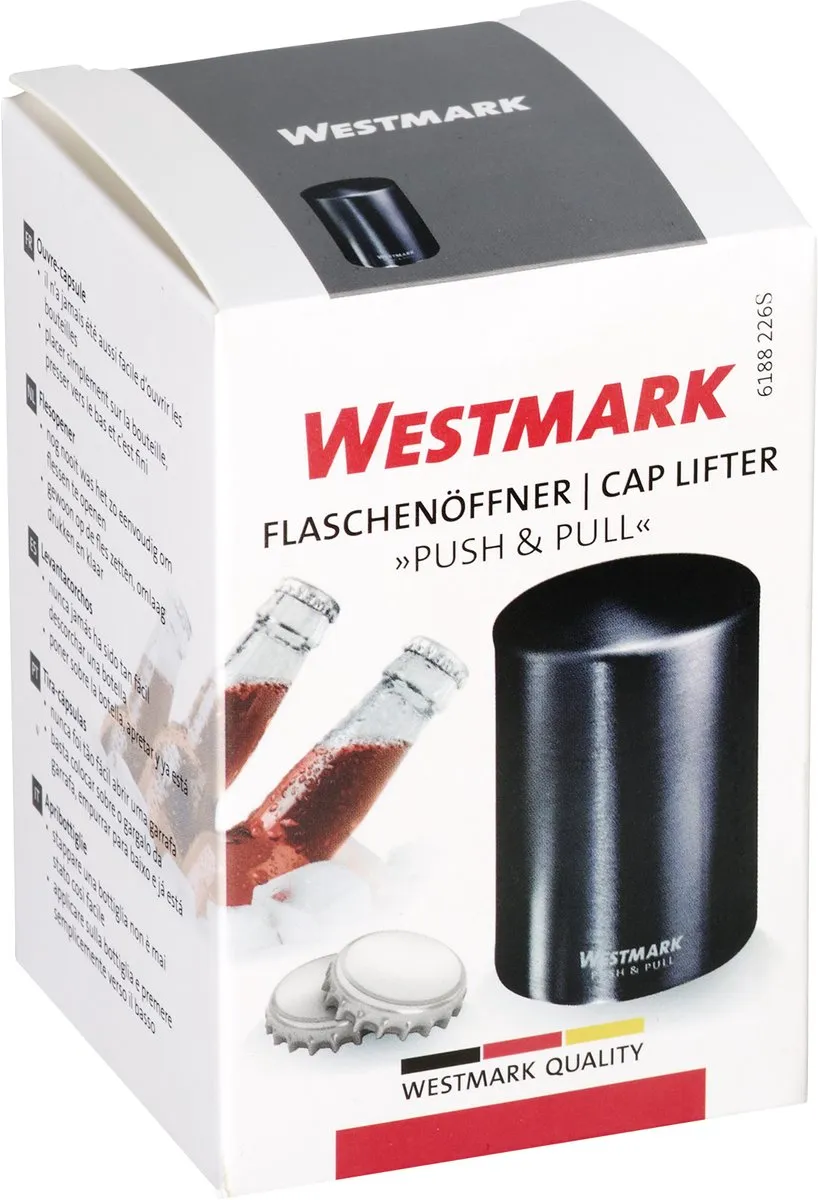 Westmark Automatische Kurkentrekker Push&Pull - 5,3x5,3x8cm