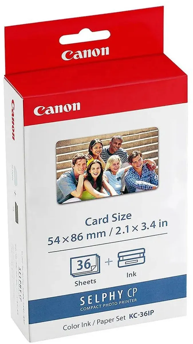 Canon KC-36IP Inkt/papierset - 36 Stuks - Cardformaat - Kleur