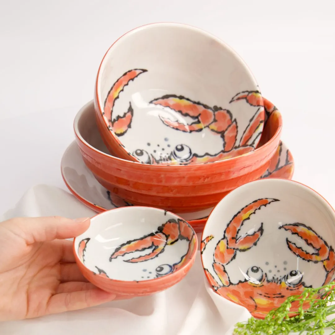 Tokyo Design Studio Seafood Sausschaaltje Krab - 150ml - Rood