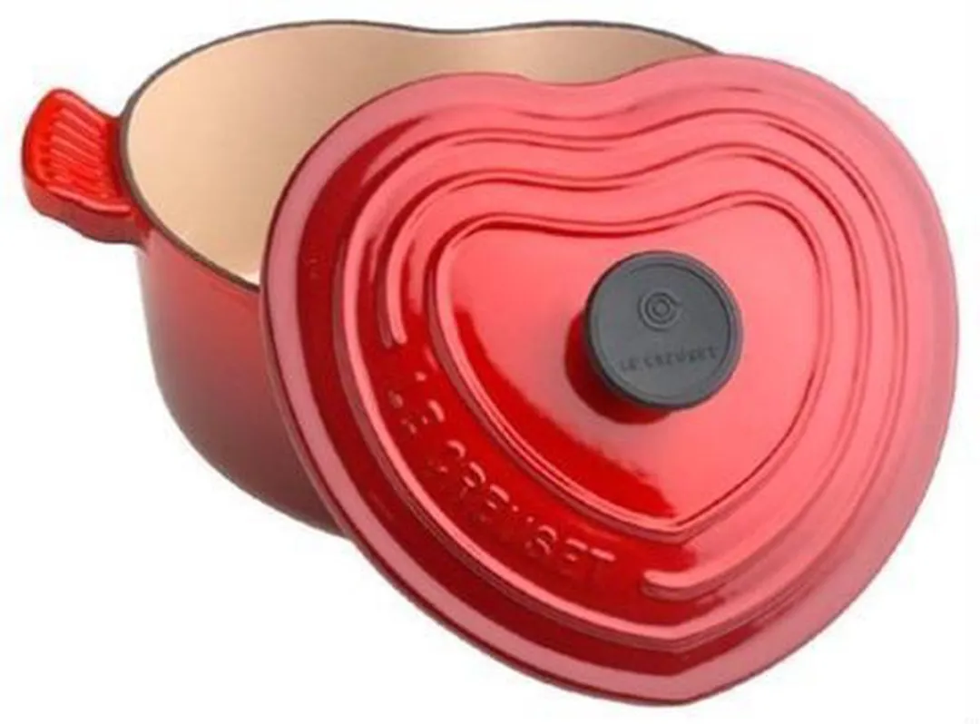 Le Creuset Braadpan Hart Ø 18cm - Kersenrood
