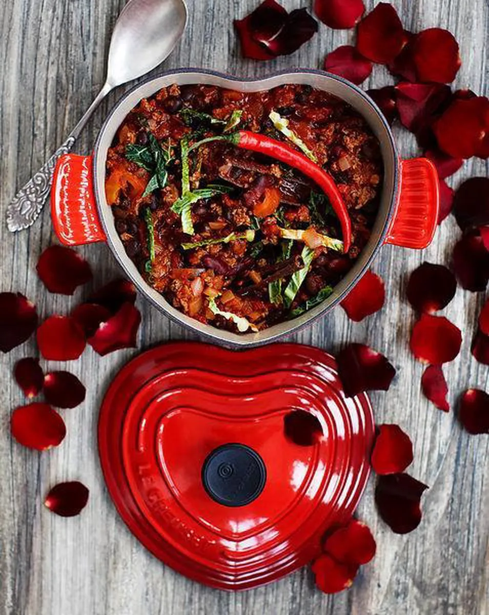 Le Creuset Braadpan Hart Ø 18cm - Kersenrood